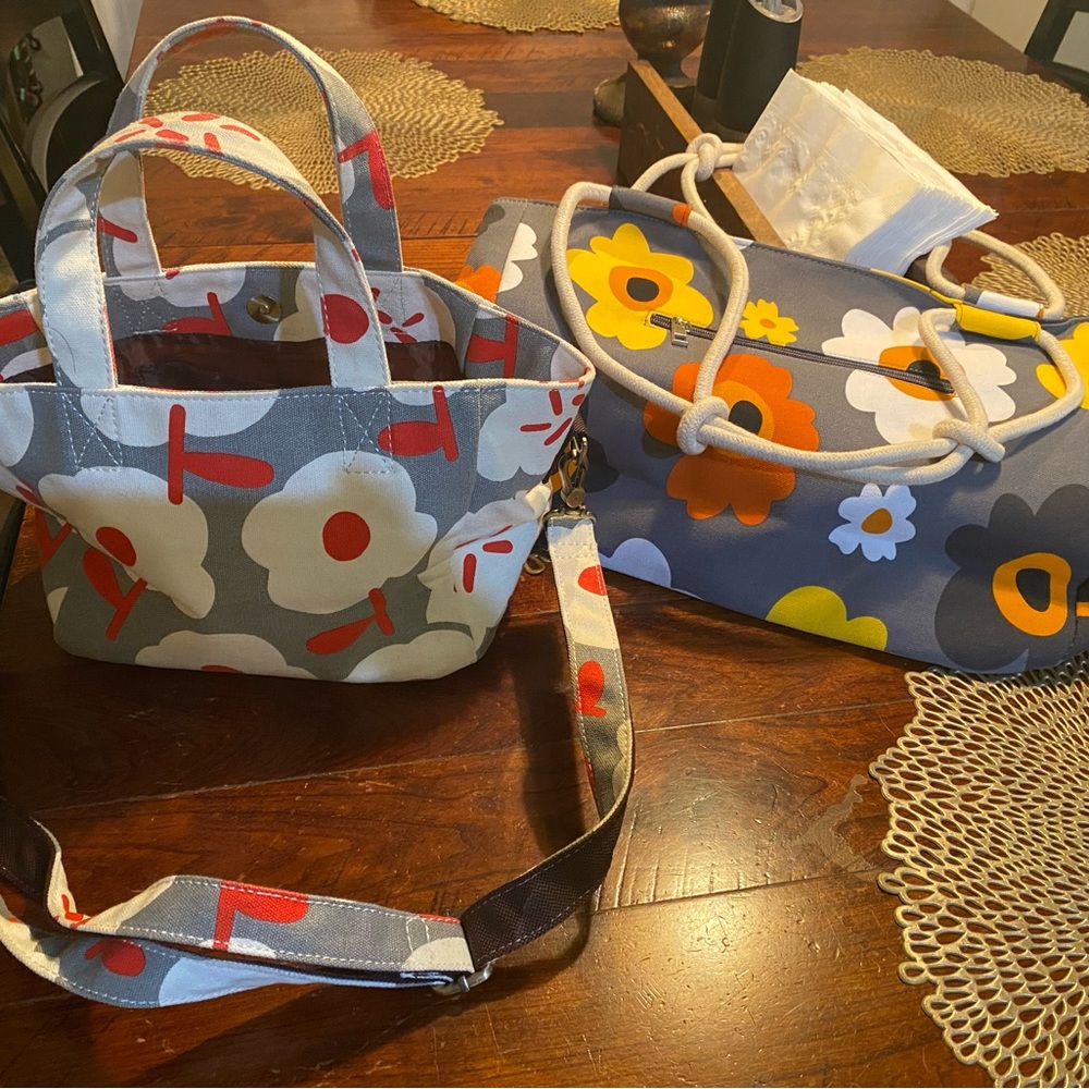 Two like new boho tote bags/purses!